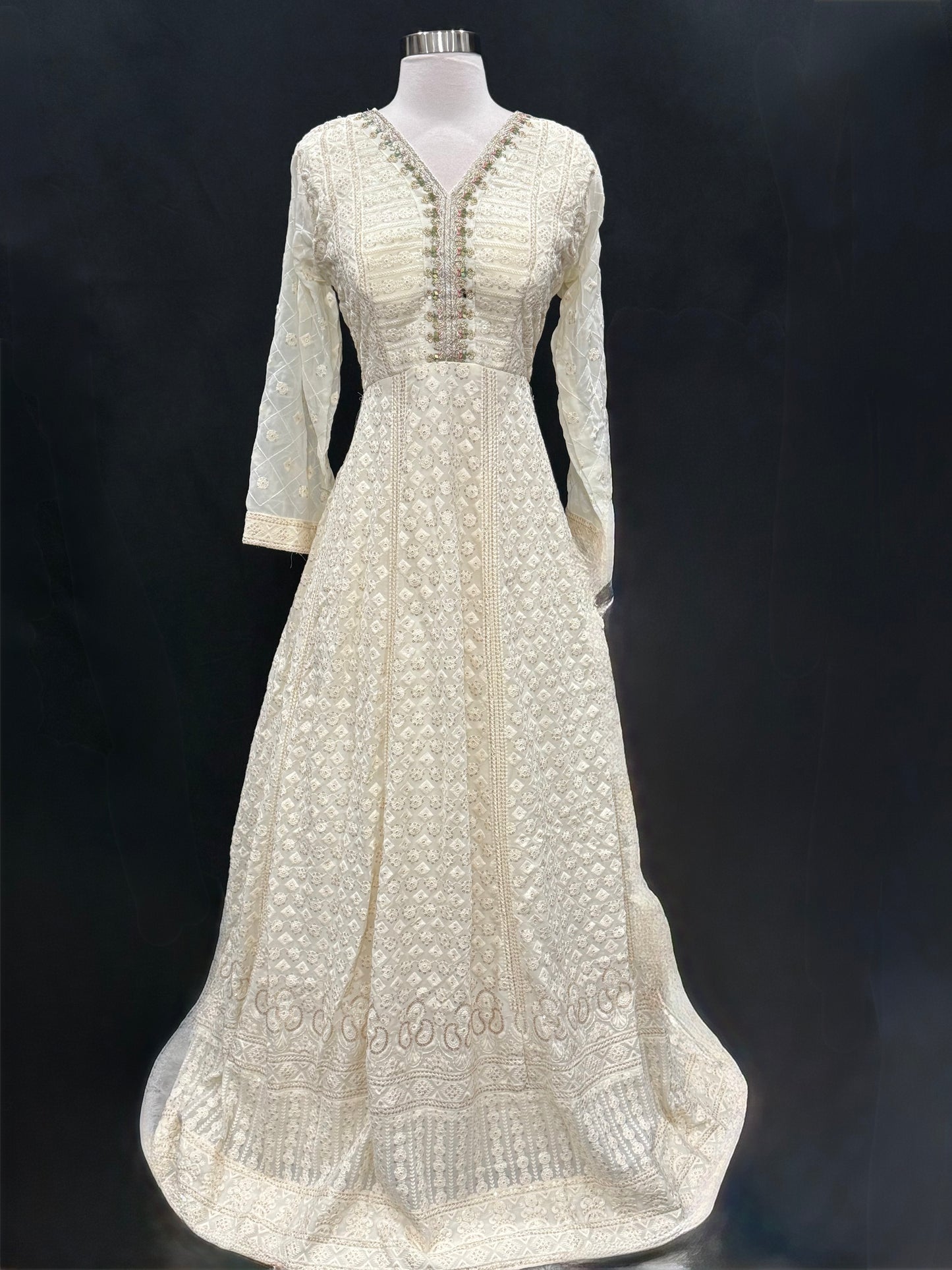 Beautiful Anarkali party wear long gown. Available in size 42 and 44.