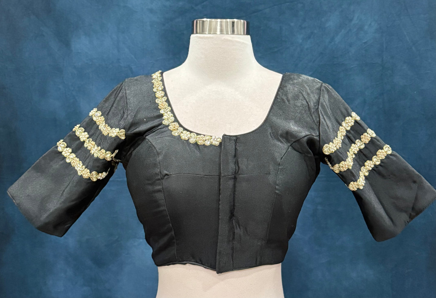 Beautiful Work blouse in black color. Available in size 38 to 40.
