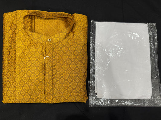 Mens silk Kurta Pyjama set Partywear dress wedding reception size 3XL -  46Inch fast ship from USA budget friendly