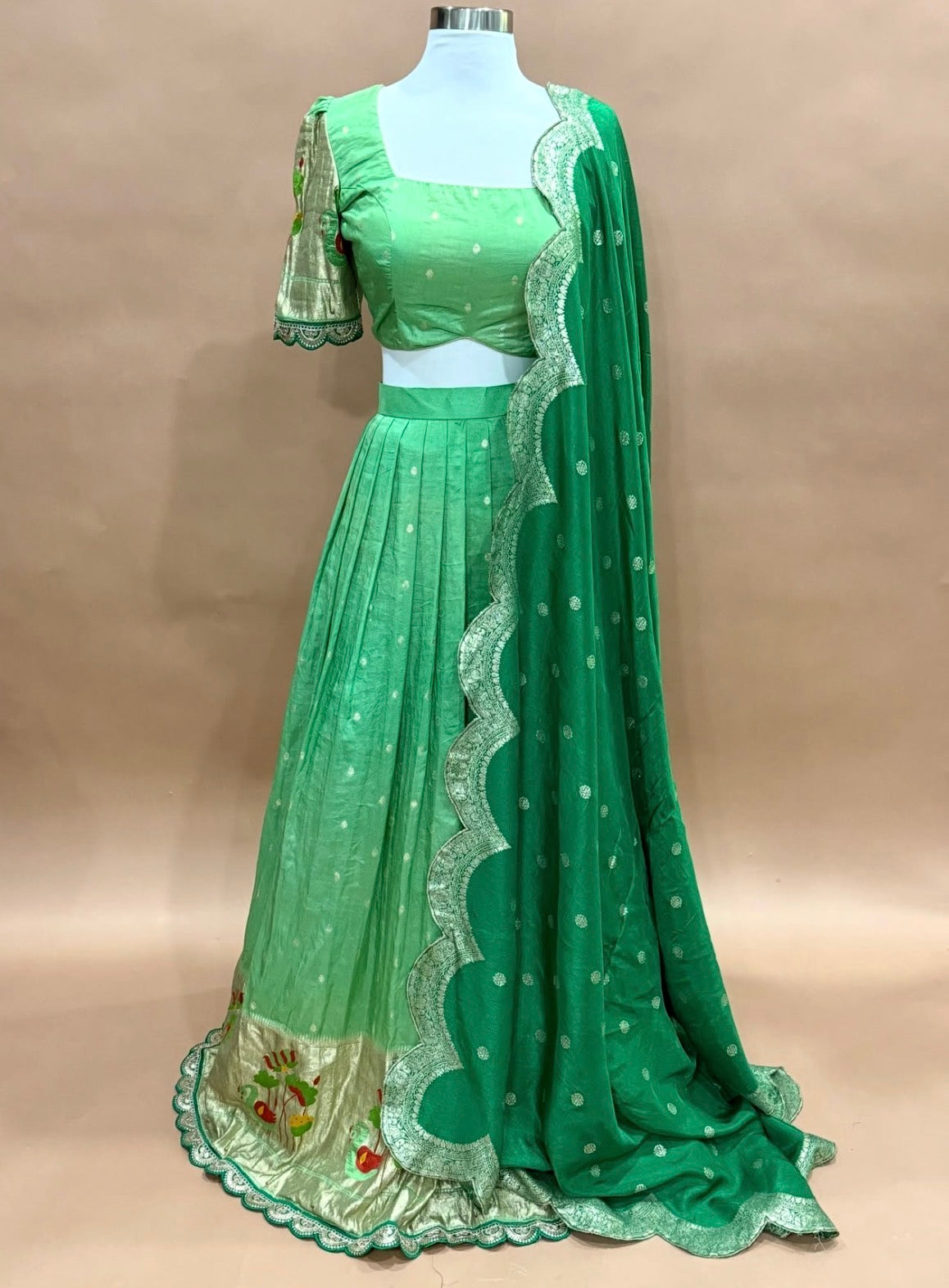 🌸 Celebrate Diwali in Elegance! 
Introducing our gorgeous Crepe Silk Lehanga Collection ❤️💚💛
👑 Beautiful traditional designs 💖 Premium crepe silk elegance ✨ Stunning embroidery & rich festive colors 📏 Sizes Available: 40–44 📐 Lehanga Length: 44