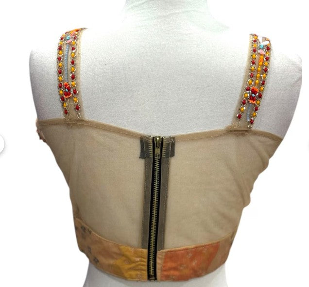Trendy Partywear Ready to Wear Saree, One min Saree, digital print, exclusive handwork work blouse size 36/38 fully stitched cocktail dress