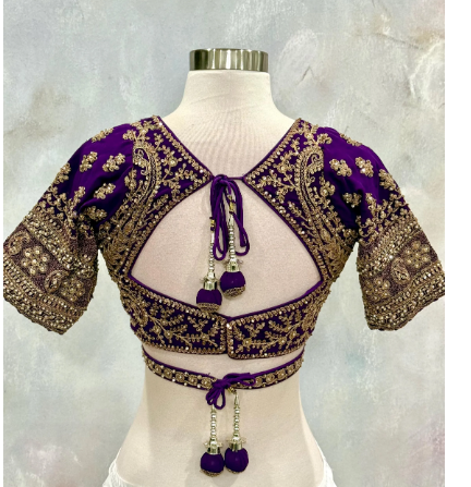 Gorgeous Royal Purple Lehanga size 38  Partywear reception wedding guest outfit