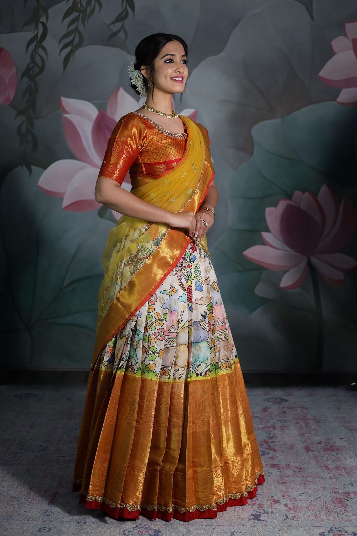 VASTRANAND 5.5 m (separate blouse piece) Gulika Kankatala 02 Banarasi Art  Silk Big Border Saree, With Blouse Piece at Rs 1100 in Surat