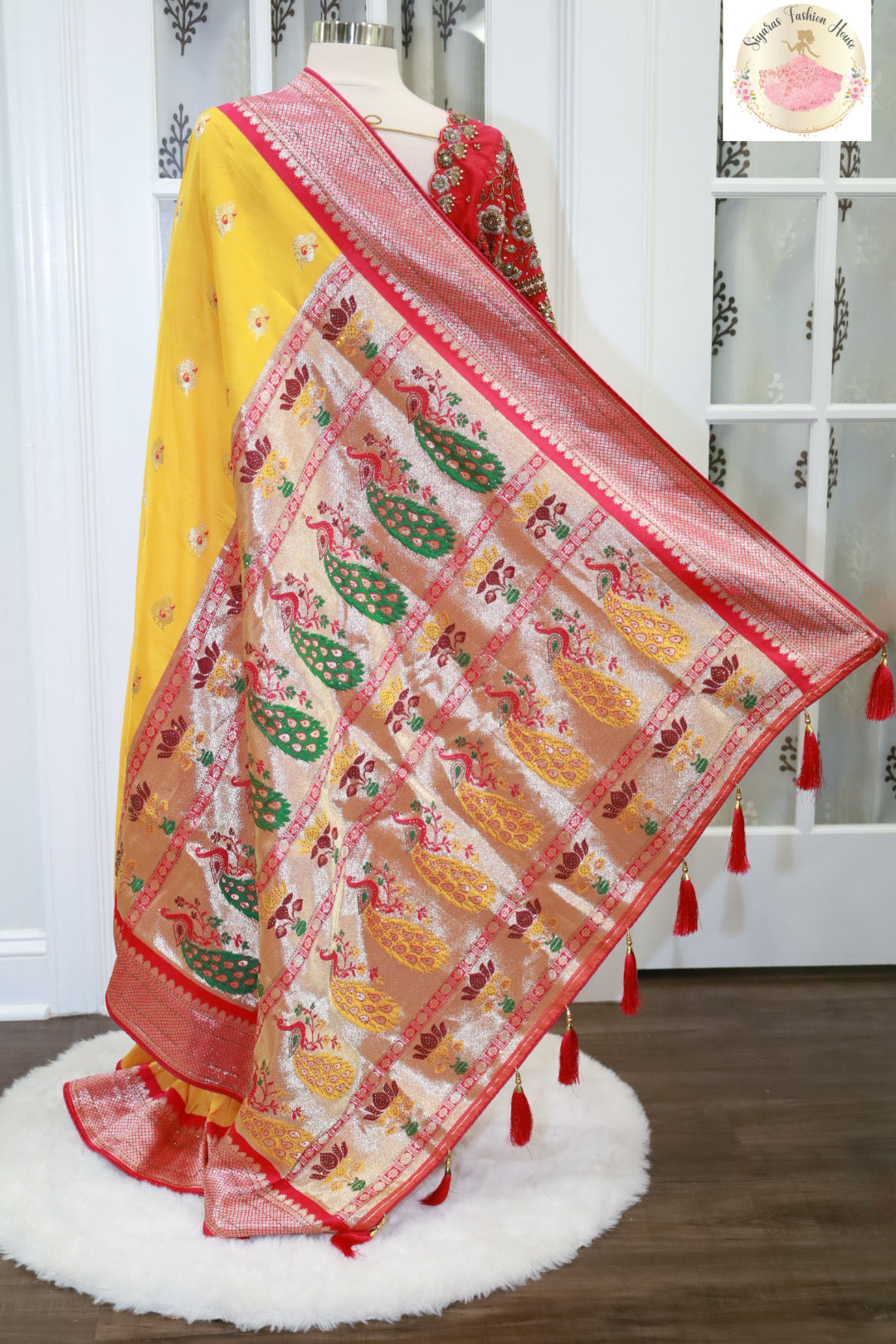 Wedding collection Banarasi saree with Maggam work Blouse