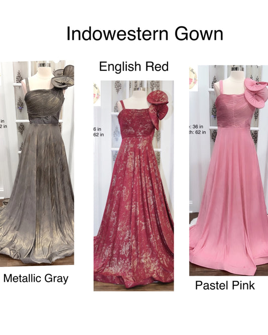 Subtle Sophistication Embracing Pastel Tones IndoWestern Gown