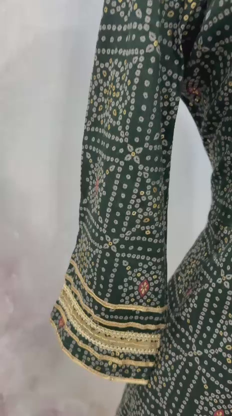 Beautiful sharara suit set. Perfect for all occasions. Mehendi, festival party wear. Available in size 44.