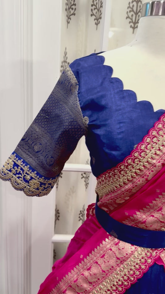 Beautiful Soft banarasi half saree fits size 38