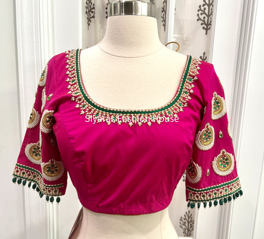Gorgeous Heavy Maggam Work Blouse for Wedding/Reception