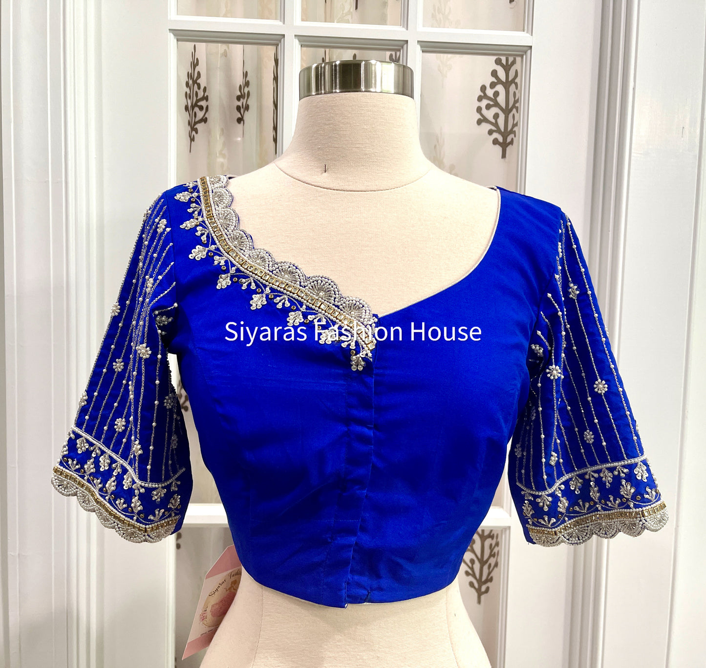 Elegant Maggam work Blouse Fully Stitched and Ready to ship