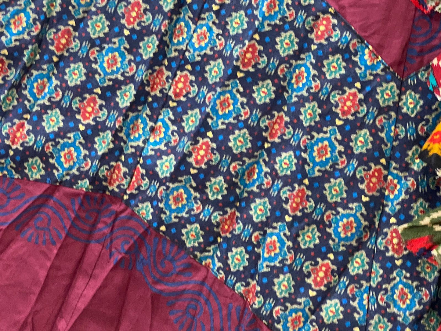 Cotton chani Choli with work and unique cut sleeves pattern